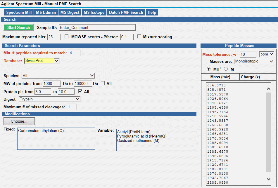 Manual PMF Search